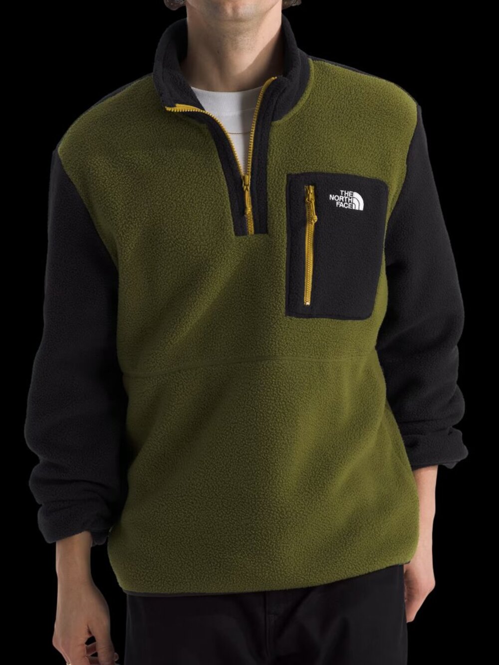 The North Face Yumiori 1/4 Zip Jacket - Men's Size XL Green Black
